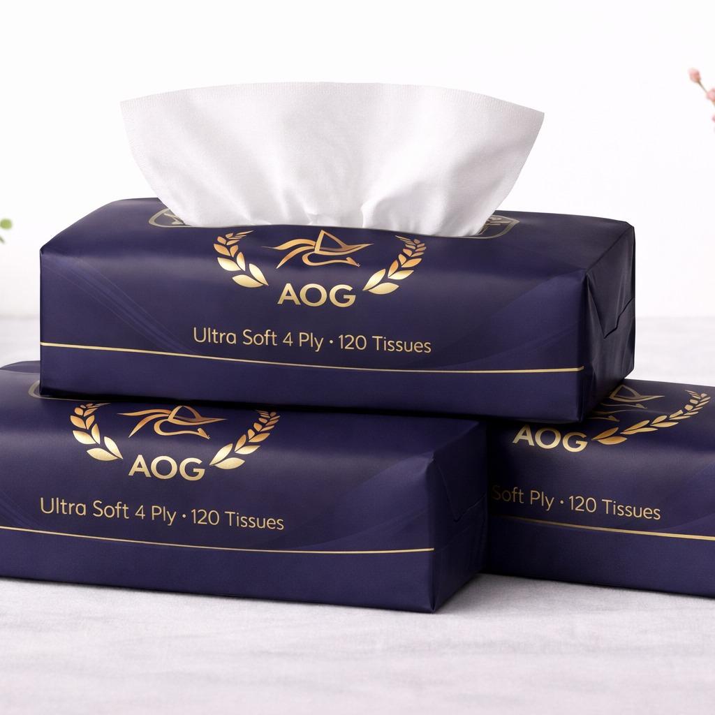 [SG Stocks] AOG Premium 3Ply Soft Pack Tissue - 200 Sheets