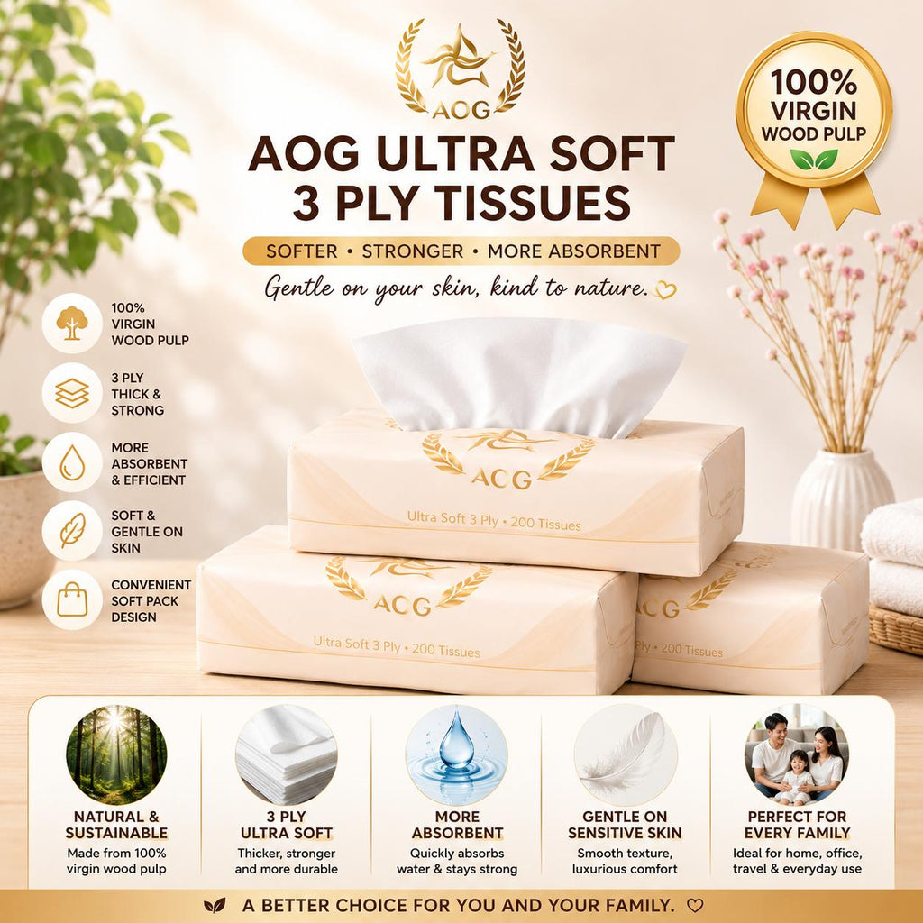 [SG Stocks] AOG Premium 4Ply Soft Pack Tissue - 120 Sheets