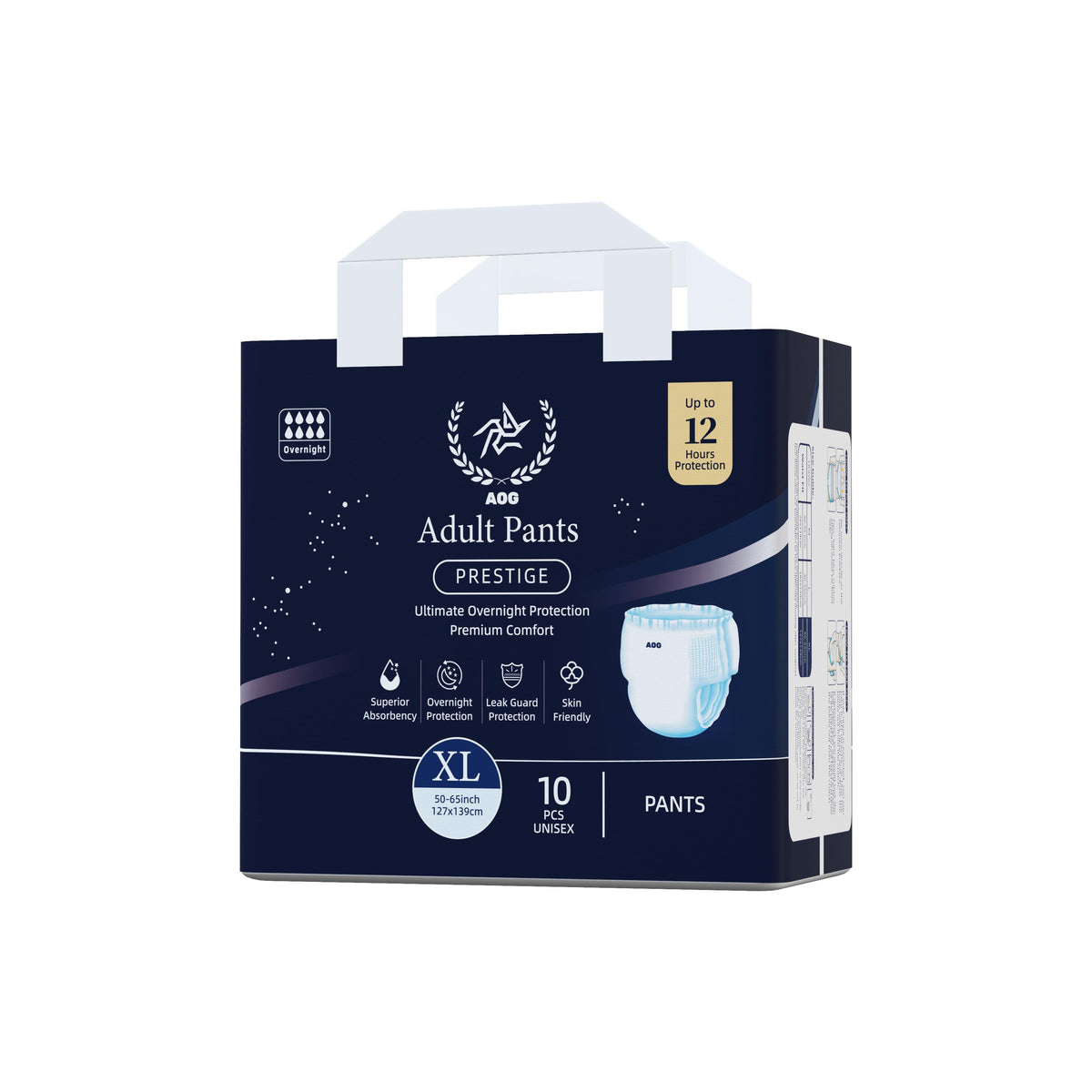 AOG Pants Prestige Adult Diapers | Ultimate Overnight Absorbency | Up to 12 Hours Protection