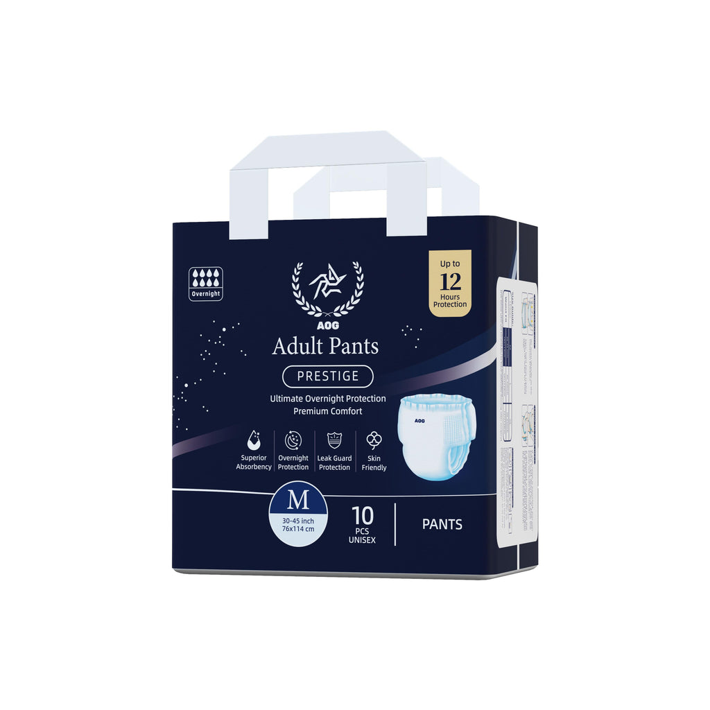 AOG Pants Prestige Adult Diapers | Ultimate Overnight Absorbency | Up to 12 Hours Protection